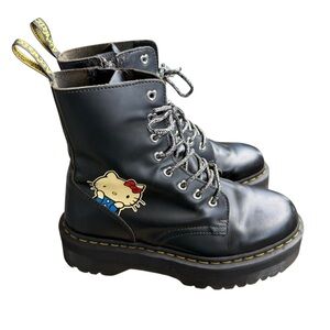 Doc Marten’s x Hello Kitty Black Lace-Up Platform Boots Jadon HK women’s 9